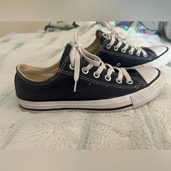 Unisex Converse Chuck Taylor All Star Ox Navy Blue Women 8/Men’s 6 - Picture 2 of 6